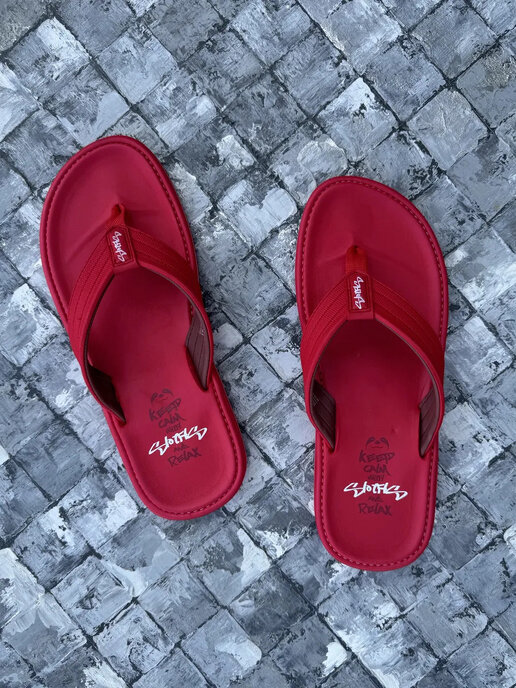 вьетнамки мужские SLOTHS MONOMO красный