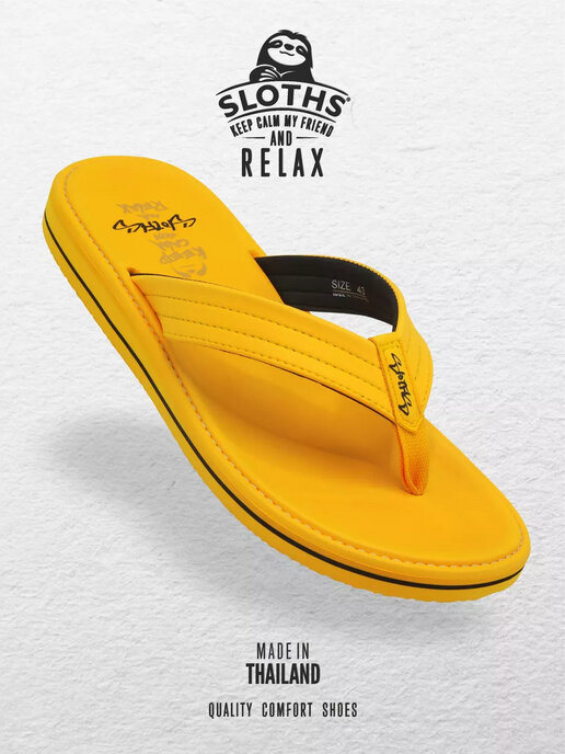 вьетнамки мужские SLOTHS MONOMO желтый