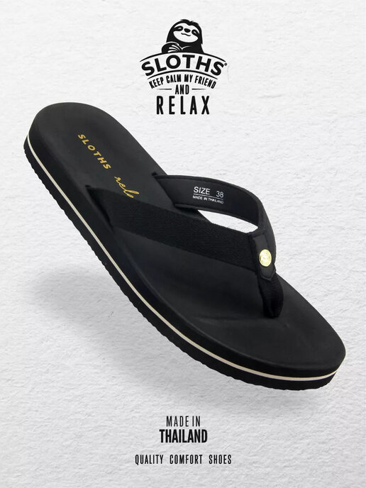 вьетнамки женские SLOTHS SIMPLY черный