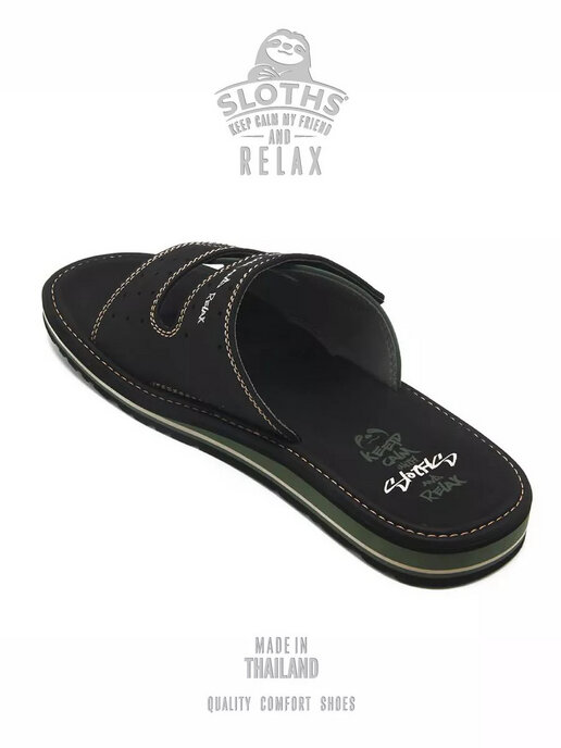 вьетнамки мужские SLOTHS TWIN2 черный