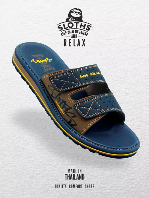 вьетнамки мужские SLOTHS TWIN2 темно-синий