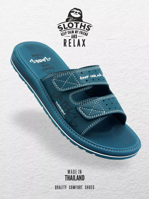вьетнамки мужские SLOTHS TWIN3 темно-синий