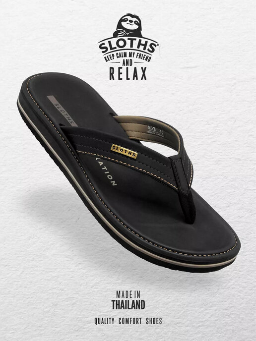вьетнамки мужские SLOTHS VTERRA черный
