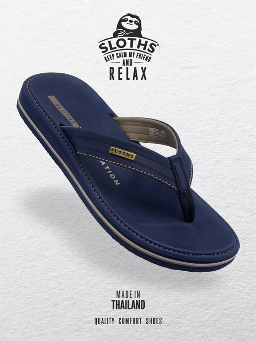 вьетнамки мужские SLOTHS VTERRA синий